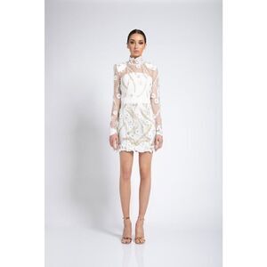 Zhivago raise your hand mini dress white US2
